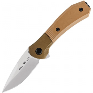 Buck 590BRS Paradigm Assist Open Linerlock Knife Brown Handles