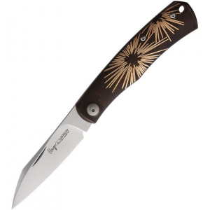 Viper Knives 5990DBRS Hug Folder Bronze Star Knife Bronze Handles