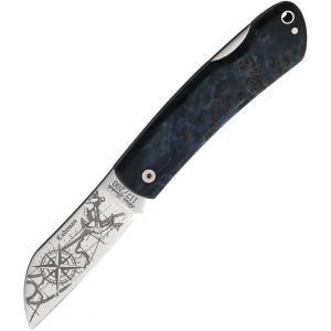 Cudeman 386HP La Marinera Lockback Knife Blue Handles