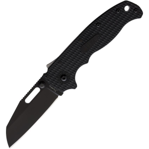 Demko AD205F22B AD 20.5 Shark-Lock DLC Black Knife Black Handles