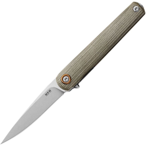 MKM-Maniago Knife Makers FL01LGC Flame Light Linerlock Knife with Green Handles