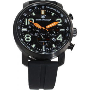 Smith & Wesson W1500BLK Tritium Chronograph Watch