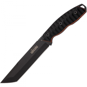 Hydra 09 Gekido Black Fixed Blade Knife Black Handles