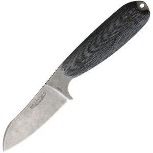 Bradford 35SF101 Guardian 3.5 Stonewash Fixed Blade Knife Black Linen Handles