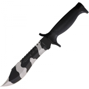 Aitor 16072 Oso Camo Fixed Blade Knife Black Handles