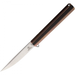 Defcon 93891 Titanium Framelock Knife Bronze Handles