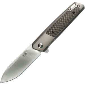 Ontario 8600 CF100 Linerlock Knife Gray Handles