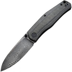 Civivi 22007DS1 Sokoke Damascus Linerlock Knife Black Handles