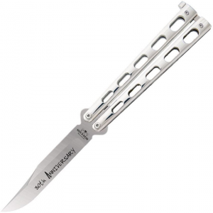 Bear & Son ANNSS14S35 BCANNSS14S35 Anniversary Butterfly Satin Knife Stainless Handles