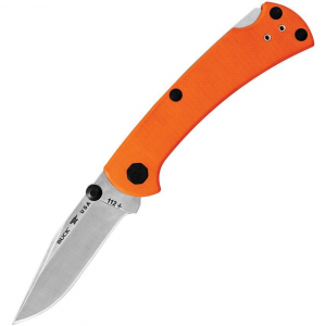 Buck 112ORS3 112 Slim Pro TRX Lockback Orange Handles