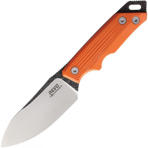 Revo RJ1FIXORG RJ-1 Jouney Fixed Blade Knife Orange Handles