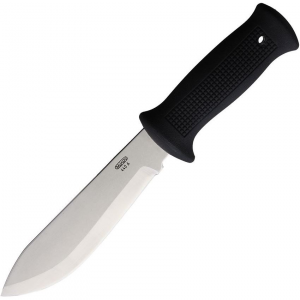 Mikov 366XG14 BOMBUR Sports Dagger Satin Fixed Blade Knife Black Handles