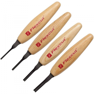 Flexcut MT400 Shallow U-Gouge Micro Wood Carving Tool Set