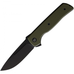 Ferrum Forge  010GB ATCF Lite Linerlock Knife with Green Handles