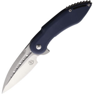 Begg 004 Mini Glimpse Linerlock Knife with Gray Handles