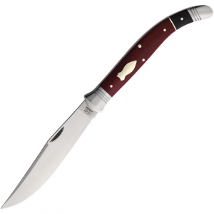 Rough Ryder Reserve 025 Sabacc Folder D2 Knife Black/Burgundy Micarta Handles