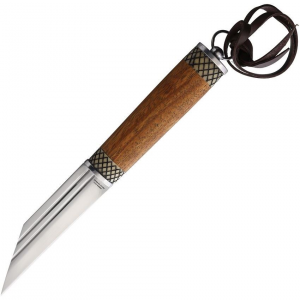 Windlass 404538 Viking Huntsmans Hadseax Satin Fixed Blade Knife Brownwood Handles
