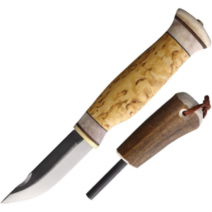 Wood Jewel Knives 23J Fixed Blade Combo Curly