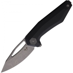 Damned Designs 10GB Brahma Linerlock Knife Black G10 Handles