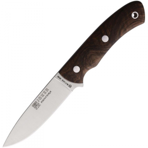 Joker RCN59 Montes II Outdoor Satin Fixed Blade Knife Walnut Handles