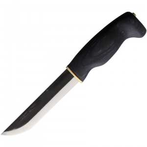 Wood Jewel Knives 23KLMU Bearleuku Fixed Blade Black