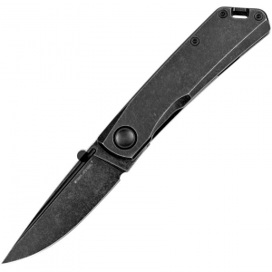 Real Steel 7083 Luna Eco Framelock Knife Black Stonewashed Handles