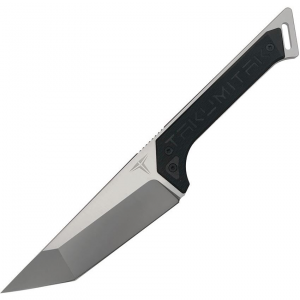 Takumitak 215SL Charge Satin Fixed Blade Knife Black Handles