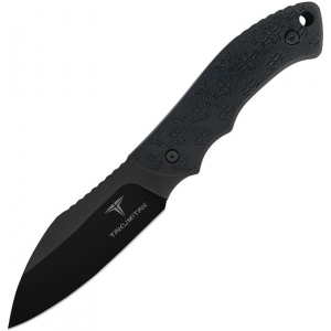Takumitak 206BK Day500 Black Fixed Blade Knife Black Handles