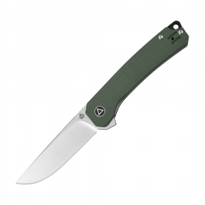 QSP  139C Osprey Linerlock Knife with Green Micarta Handles
