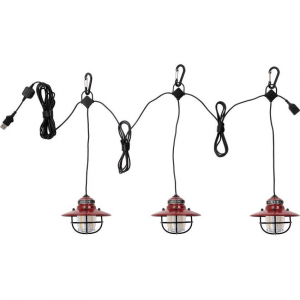 Barebones Living 267 Edison String Lights Red