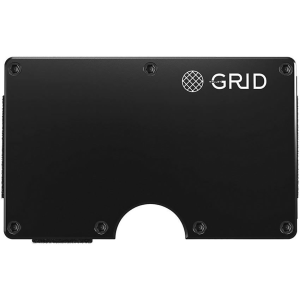 GRID Wallet ALUBLK Black Aluminum Wallet