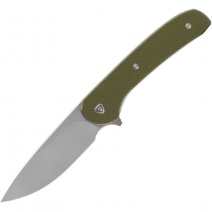 Ferrum Forge 009G Gent 2.0 Linerlock Knife with Green Handles