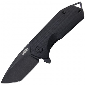 Kubey 203J EDC Linerlock Knife Black Handles