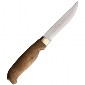 Marttiini 127015C Lynx Lumberjack Satin Fixed Blade Knife Birch Handles