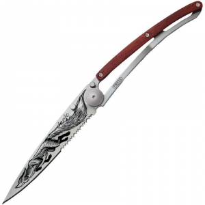 Deejo 1CB511 Tattoo Linerlock Knife 37g Fox