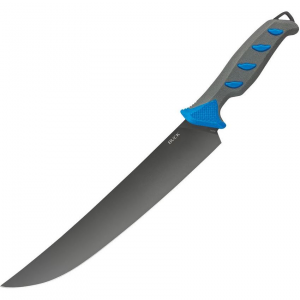 Buck 149BLS Hookset Breaker Fillet 10in Gray Fixed Blade Knife Blue/Gray Handles