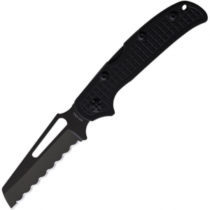 HPA 0071 Maritime Assault Lockback Knife Black G10 Handles