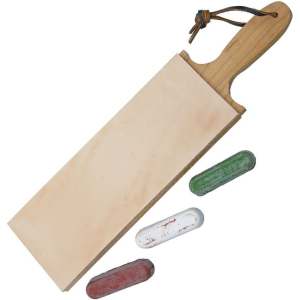 Garos Goods 3DSLSC 11 7/8 Inch Paddle Strop Razor Sharpner with Compound