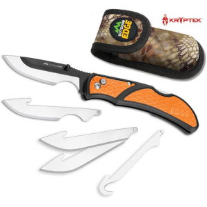 Outdoor Edge RCB3010C RazorCape Lockback Knife Black/Orange Handles