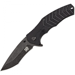 Skif 422SEB Griffin Framelock Knife BSW Black Handles