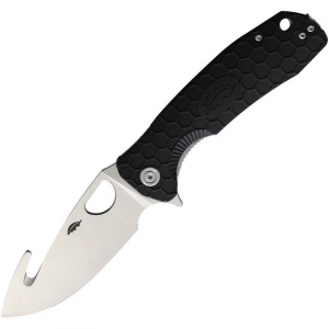 Honey Badger 1251 Large Hook Linerlock Knife Black