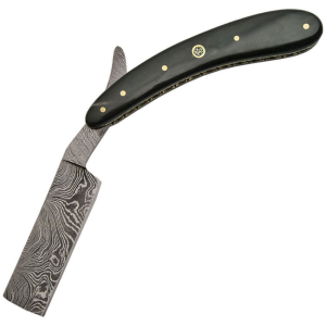 Damascus 1117 Damascus Raxor Razor with Horn Handle