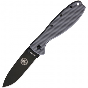 BRK Designed by ESEE R1FGB Zancudo Black Framelock Knife Gray Handles