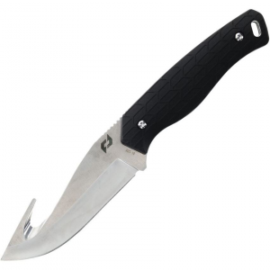 Schrade 1159308 Exertion 1159308 Satin Fixed Blade Knife Black Handles