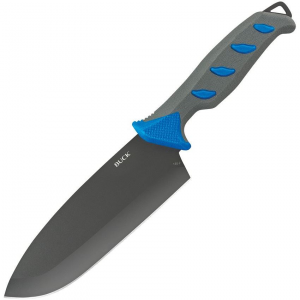 Buck 150BLS 150 Hookset Salt Water Cleav Gray Fixed Blade Knife Blue/Gray Handles