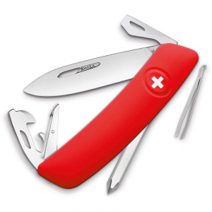 Swiza 4000 D04 Swiss Pocket Knife with Red Handle