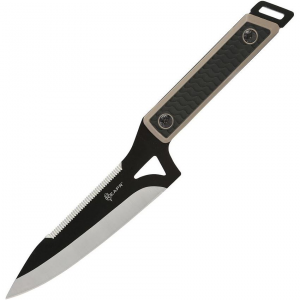 Reapr 11018 Versa Camp Stainless Fixed Blade Knife Black Handles