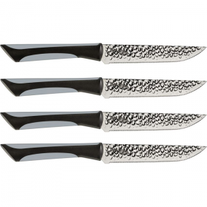 Kai 7075 Luna 4pc Steak Set Carbon Knife Black/Gray Handles