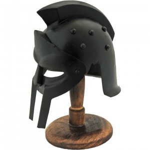 India Made 230976 Mini Gladiator Helmet w/ Stand