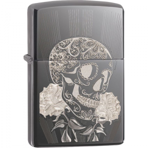 Zippo 09137 Fancy Skull Lighter